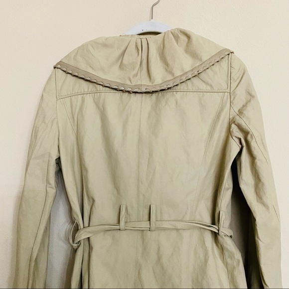 Elie Tahari Designer Leather Trim Jacket Blazer Size Small S - Picture 9 of 16